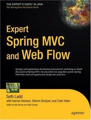 Cover of: Expert Spring MVC and Web Flow (Expert)