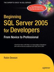 Cover of: Beginning SQL Server 2005 for Developers: From Novice to Professional