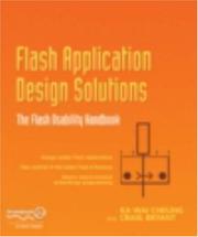 Cover of: Flash Application Design Solutions by Ka Wai Cheung, Craig Bryant