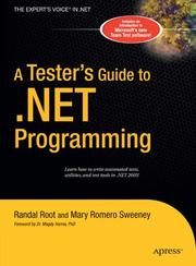 Cover of: A Tester's Guide to .NET Programming