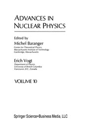 Advances in Nuclear Physics by Michel Baranger