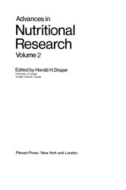 Cover of: Advances in Nutritional Research | Harold H. Draper