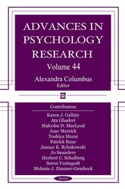 Cover of: Advances in psychology research | Alexandra Columbus