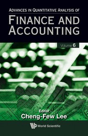Cover of: Advances in quantitative analysis of finance and accounting