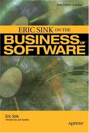 Cover of: Eric Sink on the Business of Software (Expert's Voice) by Eric Sink