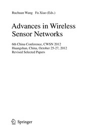 Cover of: Advances in Wireless Sensor Networks | Ruchuan Wang