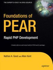 Cover of: Foundations of PEAR: Rapid PHP Development (Foundations)