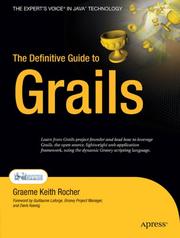 The Definitive Guide to Grails (Definitive Guide) by Graeme Rocher