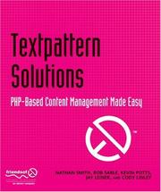 Cover of: Textpattern Solutions: PHP-Based Content Management Made Easy (Solutions)