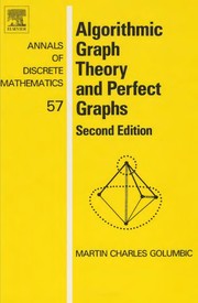 Cover of: Algorithmic graph theory and perfect graphs by Martin Charles Golumbic