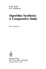 Cover of: Algorithm Synthesis: A Comparative Study | D. M. Steier