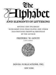 Cover of: Alphabet and Elements of Lettering | Frederic W. Goudy