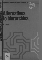 Cover of: Alternatives to hierarchies