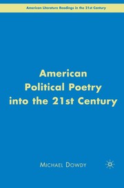 Cover of: American political poetry in the 21st century