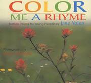Cover of: Color Me a Rhyme by Jane Yolen