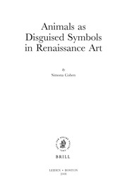 Animals as disguised symbols in Renaissance art by Simona Cohen