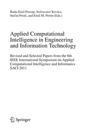 Cover of: Applied Computational Intelligence in Engineering and Information Technology | Radu-Emil Precup
