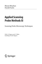 Cover of: Applied Scanning Probe Methods XI | Bharat Bhushan