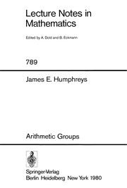 Cover of: Arithmetic groups