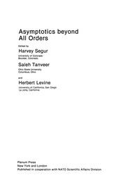 Cover of: Asymptotics beyond All Orders | Harvey Segur