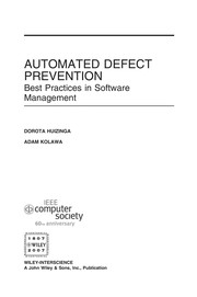 Cover of: Automated defect prevention | Dorota Huizinga