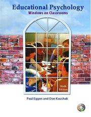 Educational Psychology by Paul D. Eggen
