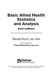 Cover of: Basic allied health statistics and analysis | Gerda Koch