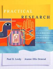 Cover of: Practical Research by Jeanne Ellis Ormrod, Paul D. Leedy, Jeanne Ellis Ormrod