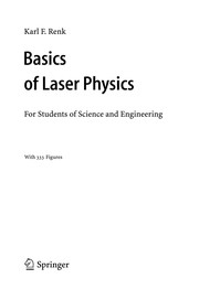 Cover of: Basics of laser physics | Karl F. Renk