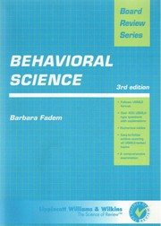 Cover of: Behavioral science | Barbara Fadem