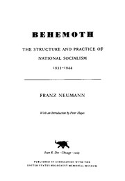 Cover of: Behemoth | Franz L. Neumann