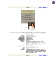 Cover of: Beyond codependency | Melody Beattie