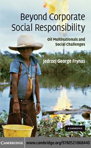 Cover of: Beyond corporate social responsibility by Jedrzej George Frynas