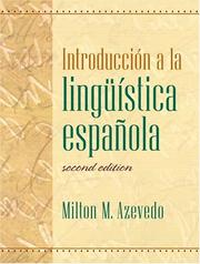 Cover of: Introduccin a la lingüística española (2nd Edition)