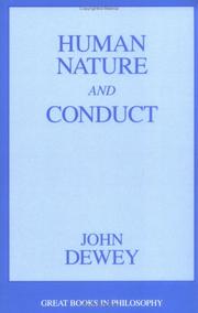Cover of: Human nature and conduct by John Dewey