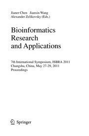 Book cover: Bioinformatics Research and Applications | Jianer Chen