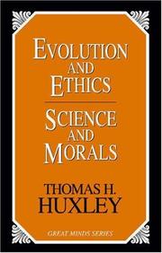 Cover of: Evolution and ethics