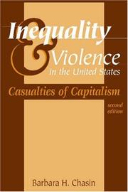 Cover of: Inequality & Violence in the United States | Barbara H. Chasin