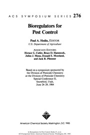 Cover of: Bioregulators for pest control | 