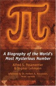 Cover of: Pi by Alfred S. Posamentier, Ingmar Lehmann