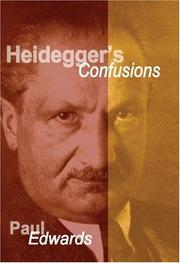 Cover of: Heidegger's Confusions