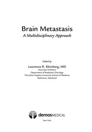 Cover of: Brain metastasis | 