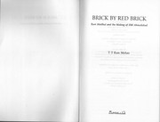 Brick by red brick by T. T. Ram Mohan