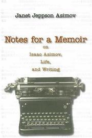 Cover of: Notes for a Memoir by Janet Asimov