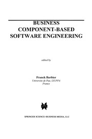 Cover of: Business Component-Based Software Engineering | Franck Barbier