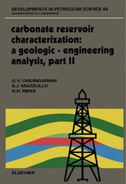 Cover of: Carbonate reservoir characterization | George V. Chilingar