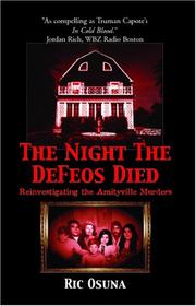 Cover of: The Night the DeFeos Died