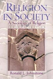 Cover of: Religion in society by Ronald L. Johnstone