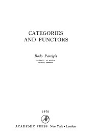 Cover of: Categories and functions