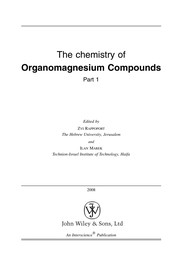 Cover of: The Chemistry of Organomagnesium Compounds (Chemistry of Functional Groups) by 